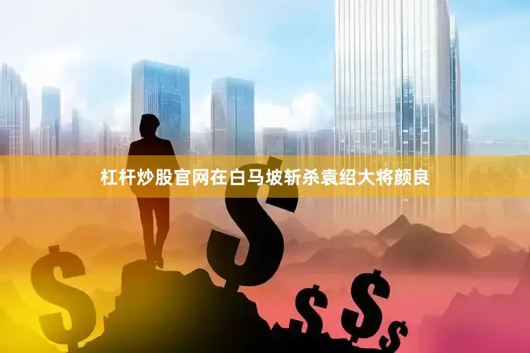 杠杆炒股官网在白马坡斩杀袁绍大将颜良